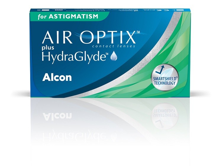 AIR OPTIX plus HydraGlyde for ASTIGMATISM 6pck עדשות מגע צילינדר חודשיות 