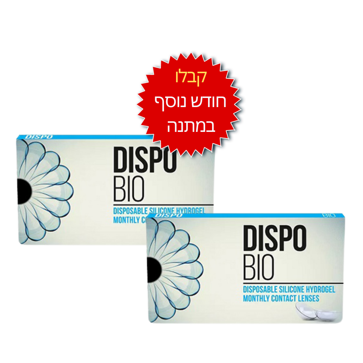 Dispo Bio 6pck עדשות מגע חודשיות 
