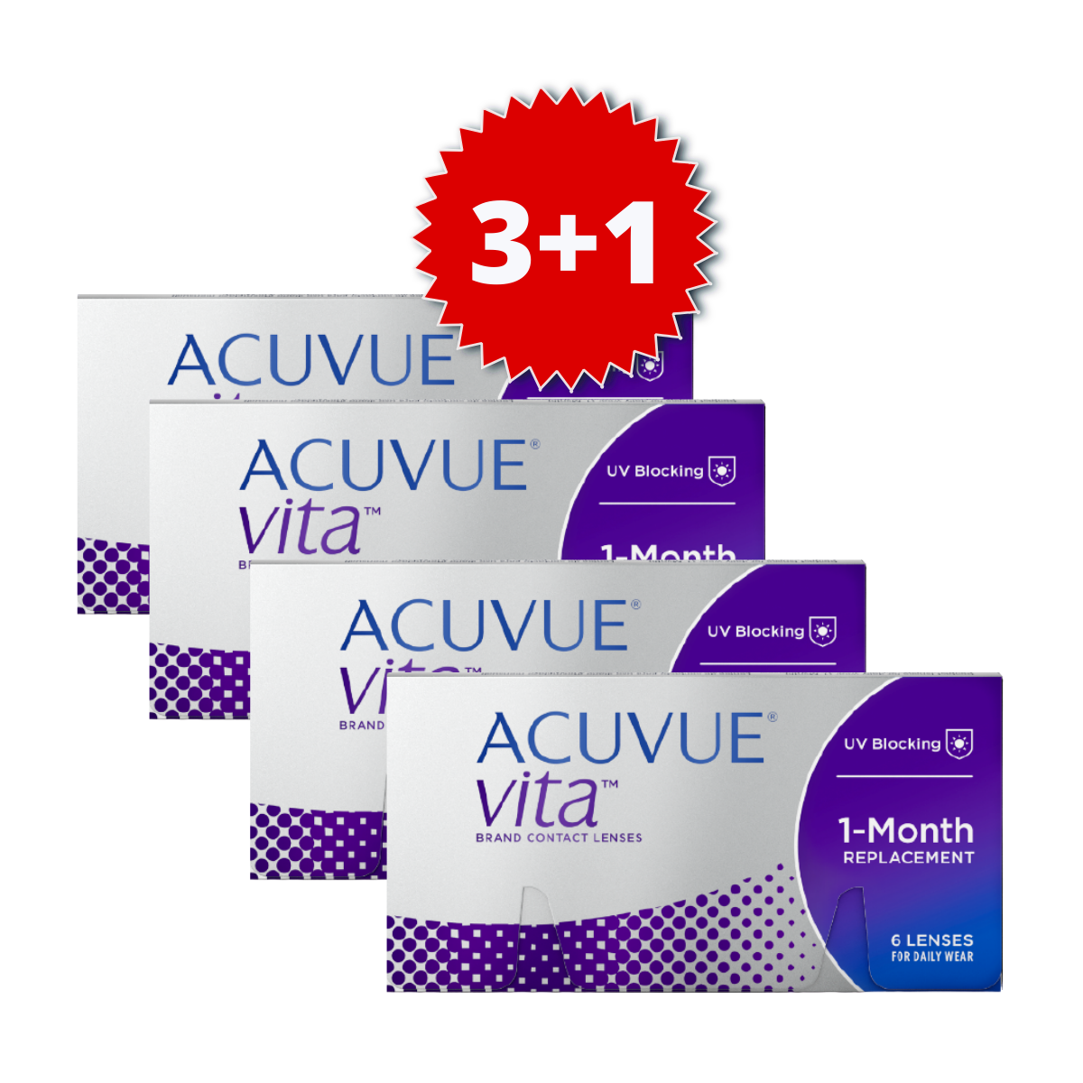 Acuvue Vita 6pck עדשות מגע חודשיות 