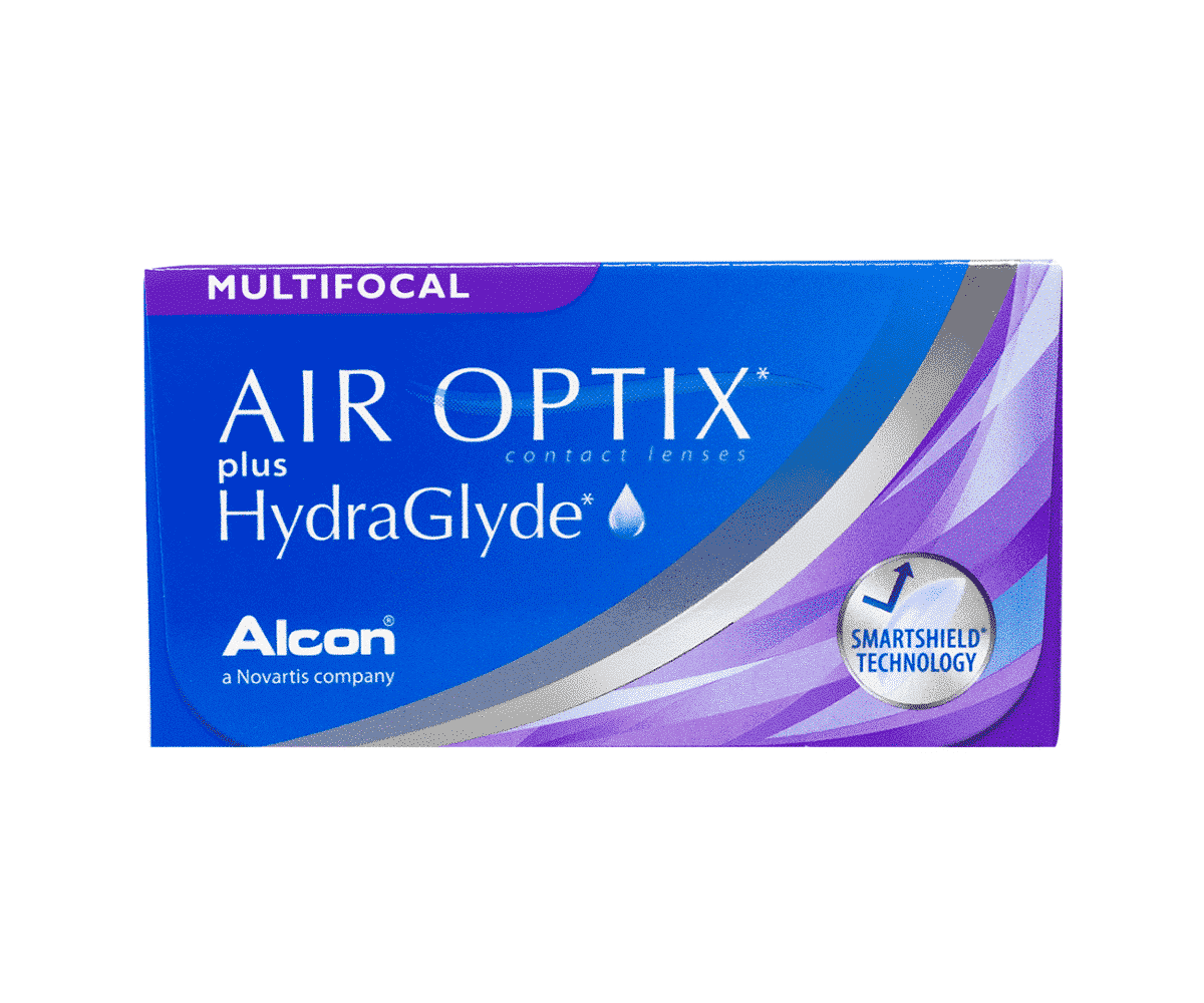 עדשות מולטיפוקל חודשיות אייר אופטיקס היידרגלייד מולטיפוקל AIR OPTIX HydraGlyde Multifocal