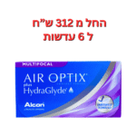 עדשות מולטיפוקל חודשיות אייר אופטיקס היידרגלייד מולטיפוקל AIR OPTIX HydraGlyde Multifocal
