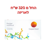 עדשות מולטיפוקל חודשיות פרוקליר מולטיפוקל 6 יחי' Proclear MultiFocal 6pck