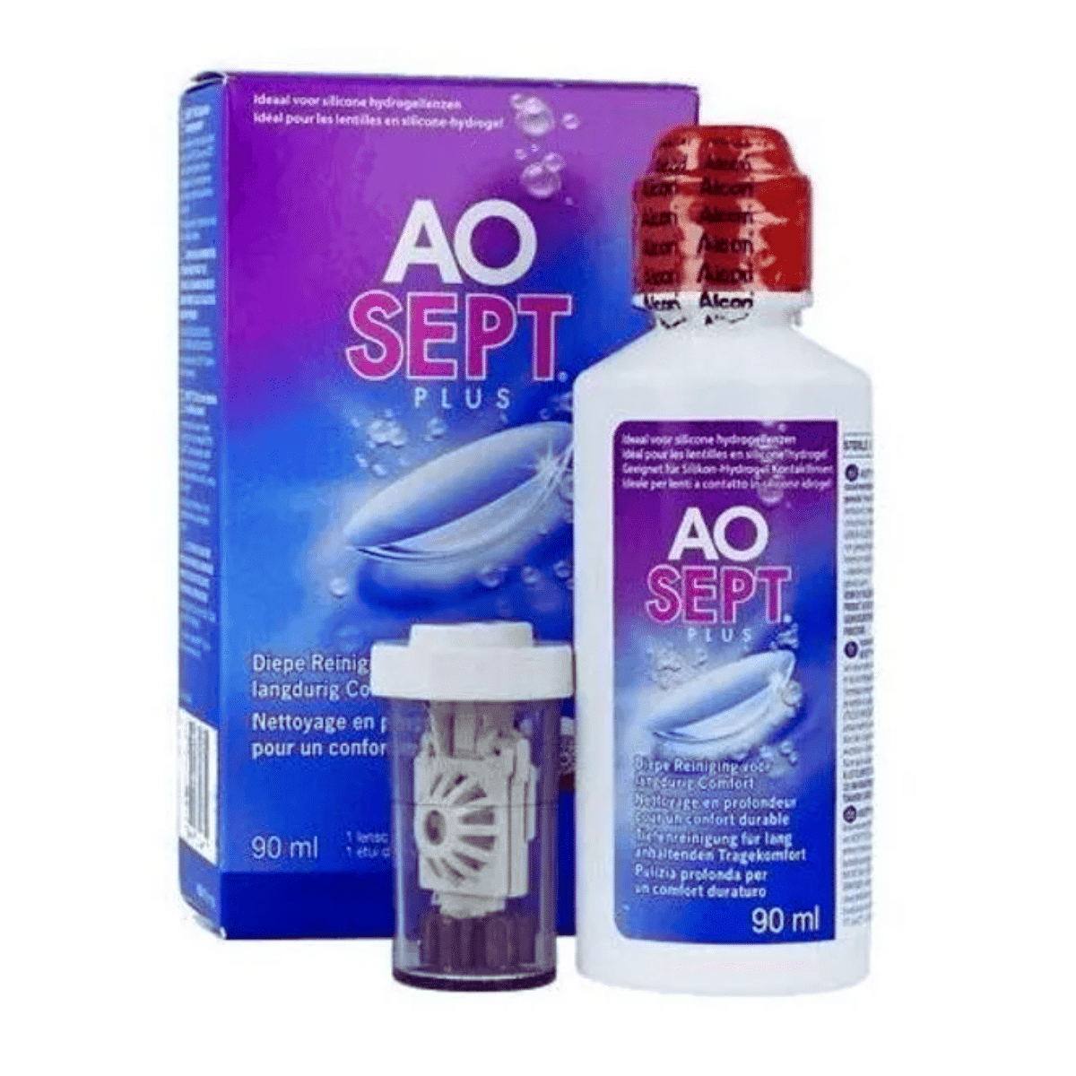 תמיסת נסיעות לחו"ל (מי חמצן)  אאוספט פלוס 90 מ"ל  Aosept Plus 90ml