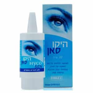 טיפות עיניים ללא חומר משמר  היקו סאן 10 מ”ל  Hycosan 10ml