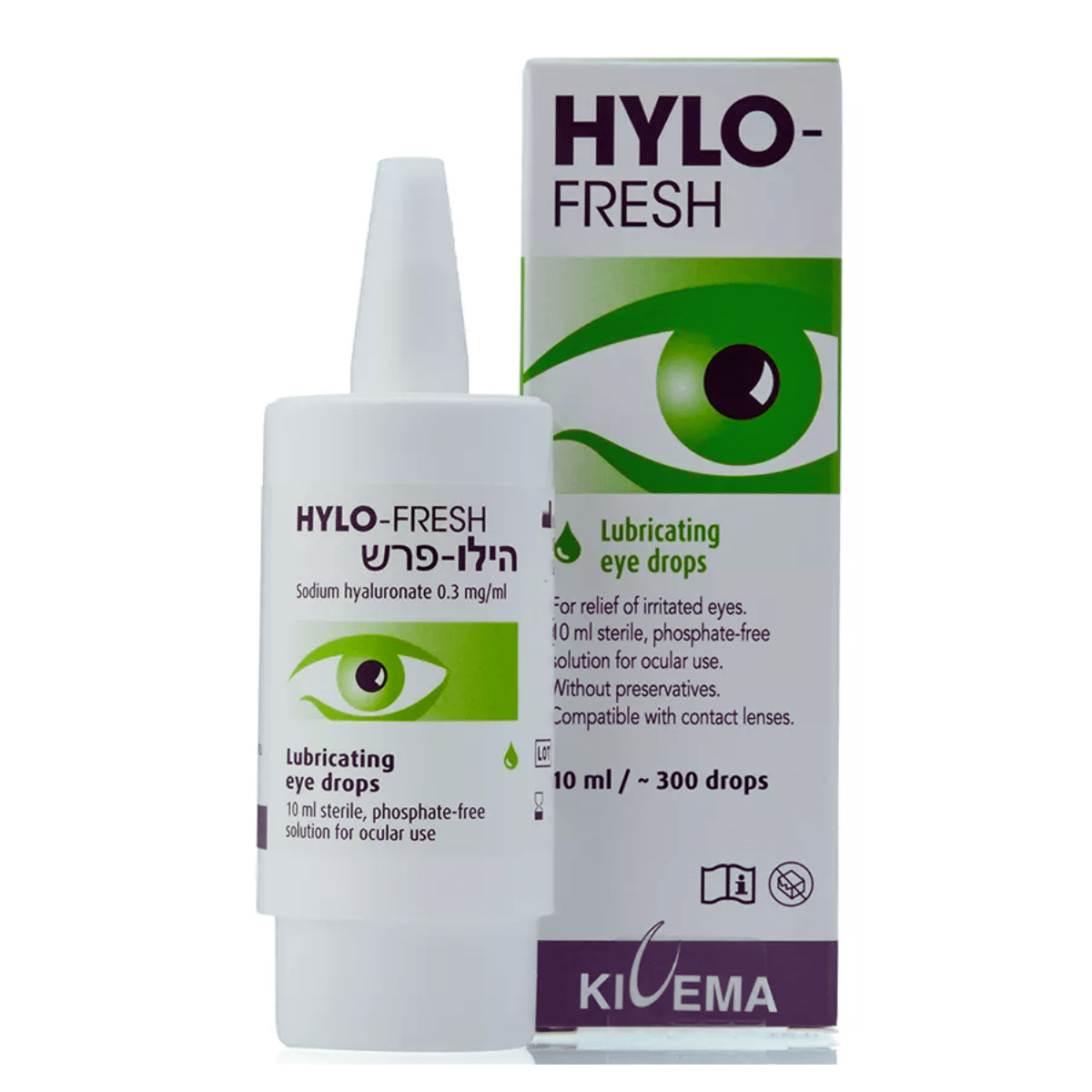 טיפות עיניים סטריליות הילו פרש 10 מ"ל  Hylo-Fresh 10ml