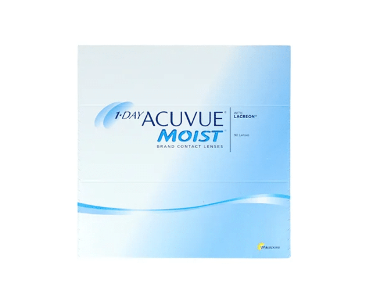 עדשות מגע יומיות  אקיוביו מויסט באריזות חיסכון  1Day Acuvue Moist 90Pck