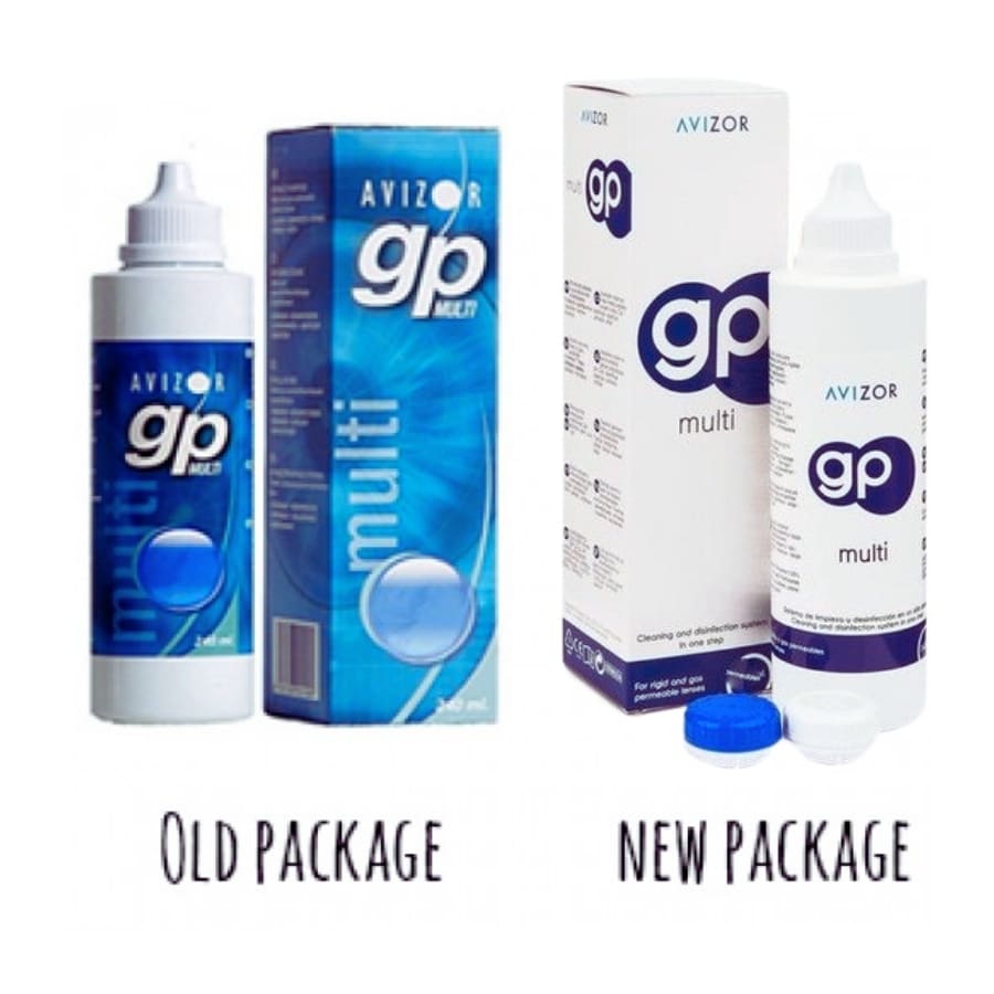 תמיסת ג'י פי מולטי (GP Multi 240 ml) לעדשות מגע רכות וקשות || עדשות