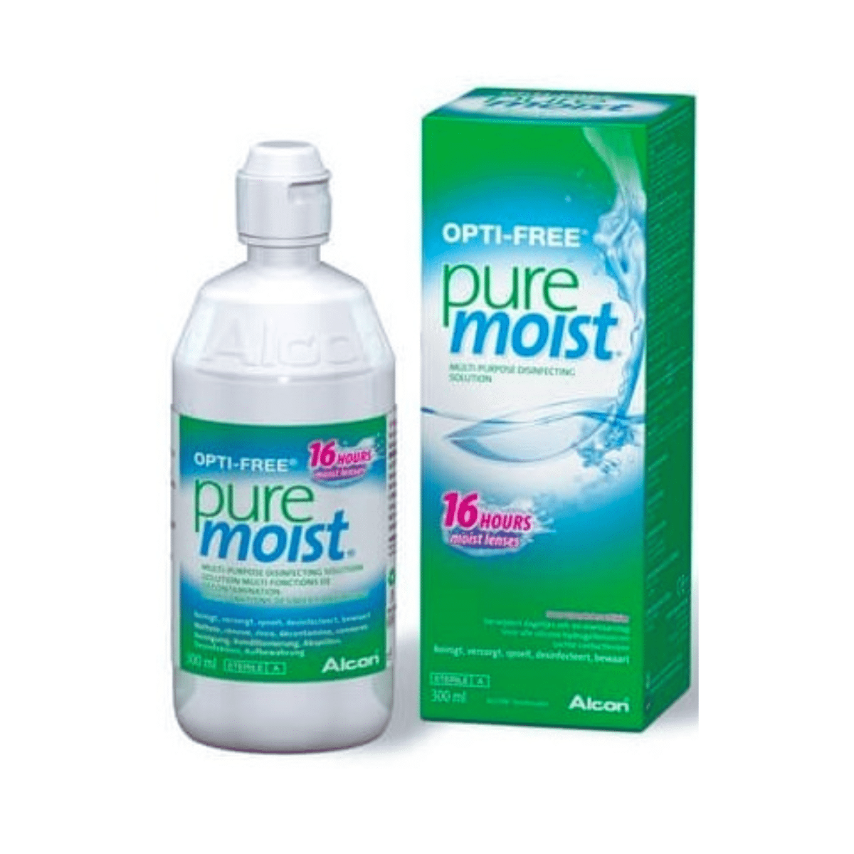 תמיסה רב תכליתית  אופטי פרי פיור מויסט  Opti-Free PureMoist 300ml