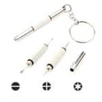 מברג לברגים של משקפיים 3 סוגי הברגות ניתן לשים יחד עם המפתחות