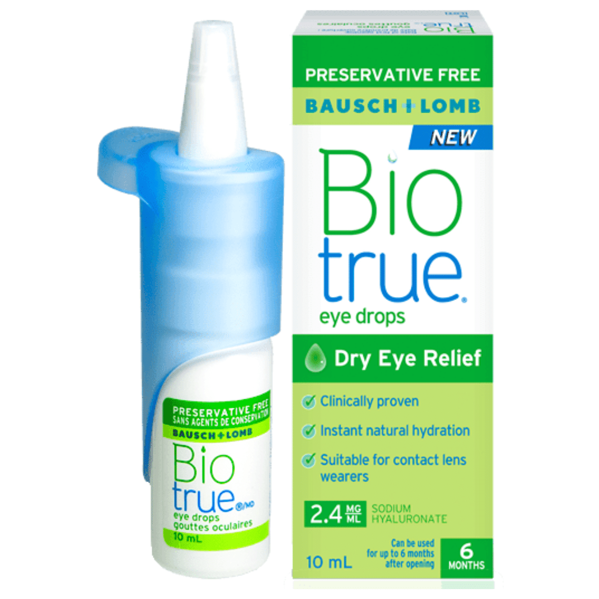 טיפות הרטבה לעיניים  ביו טרו 10 מ"ל Bio true 10ml