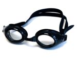 משקפת שחייה אופטית עם צילינדר ומספרים גבוהים לראייה צלולה וחדה במים - צבע שחור
