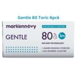 עדשות מגע צילינדר חודשיות במספרים גבוהים בהתאמה אישית Gentle 80 Toric 6pck