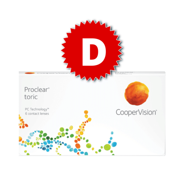 עדשות מגע חודשיות עם צילינדר פרוקליר טוריק (Proclear Toric 1pck) מבית קופר ויז'ן