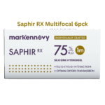 עדשות מגע מולטיפוקל חודשיות במספרים גבוהים בהתאמה אישית Saphir Rx Multifocal 6pck