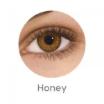 עדשות צבעוניות חודשיות אייר אופטיקס קולורס בצבע דבש Air Optix Colors Honey
