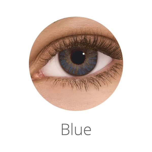 עדשות צבעוניות חודשיות פרשלוק קולורבלנדס בצבע כחול FreshLook Colorblends Blue