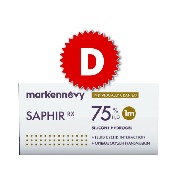 עדשות Saphir Rx Toric 1pck, מבית mark'ennovy