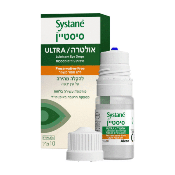 טיפות עיניים ללא חומר משמר סיסטיין אולטרה 10 מ"ל Systane Ultra Preservative-Free