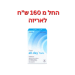 עדשות מגע חודשיות צילינדר קליר טוריק 6 יחי' Clear All Day Toric 6pck
