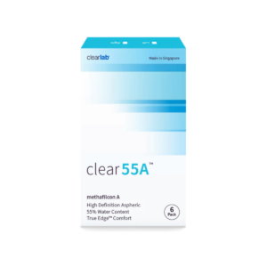 עדשות מגע חודשיות  קליר 55 אספריק  Clear 55A Aspheric 6pck