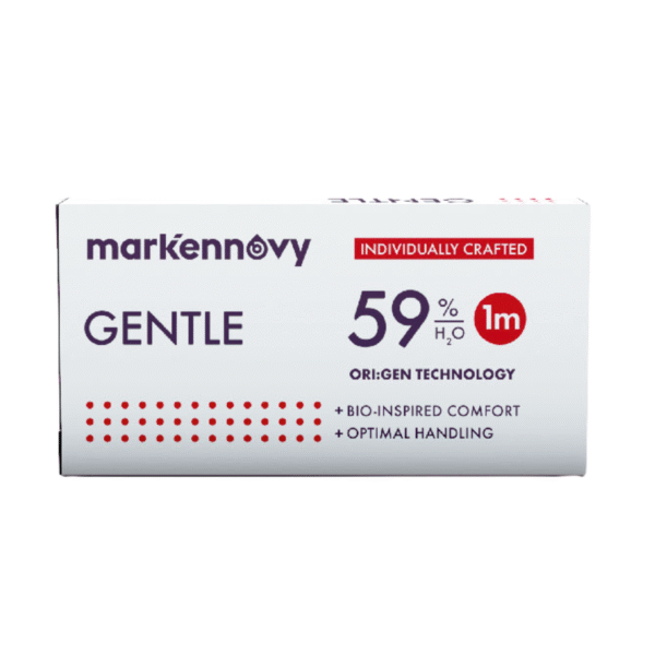 עדשות מגע צילינדר חודשיות במספרים גבוהים בהתאמה אישית Gentle 59 Toric 6pck