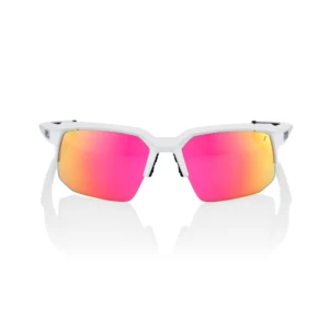 משקפי שמש ספורט פרימיום – SPEEDCOUPE® Soft Tact Off White Purple Multilayer Mirror Lens