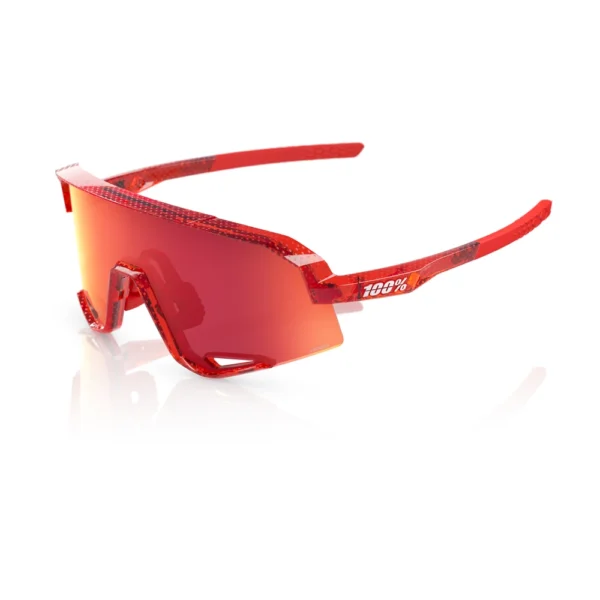 משקפי שמש ספורט פרימיום – SLENDALE® Campari Translucent Red HiPER Fire Red Mirror Lens