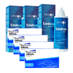 עדשות מגע חודשיות סופלנס 59 + שלישיית תמיסות Soflens 59 Combo Deal